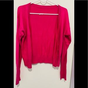 Crochet Open-Front Cardigan